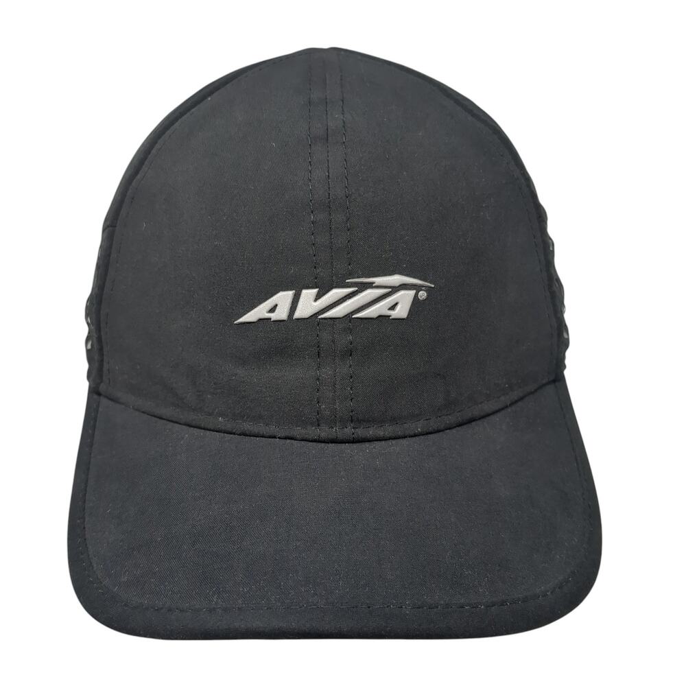 Avia Strapback Hat Black One Size Adjustable Embroidered Solid Outdoor